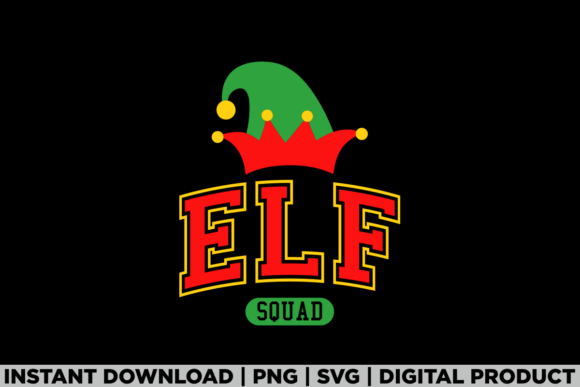 ELF Squad Funny Christmas Xmas Party Graphics