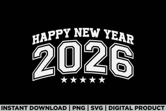 Happy New Year 2026 Trendy New Year Eve Graphics