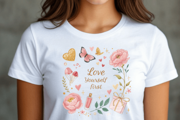 Love Yourself First T-Shirt Design Graphics