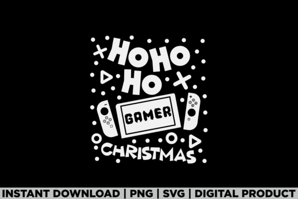Merry Christmas Gamer Ho Ho Ho Trendy Graphics