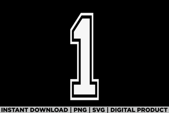 Number 1 Birthday Varsity Sports Team Graphics