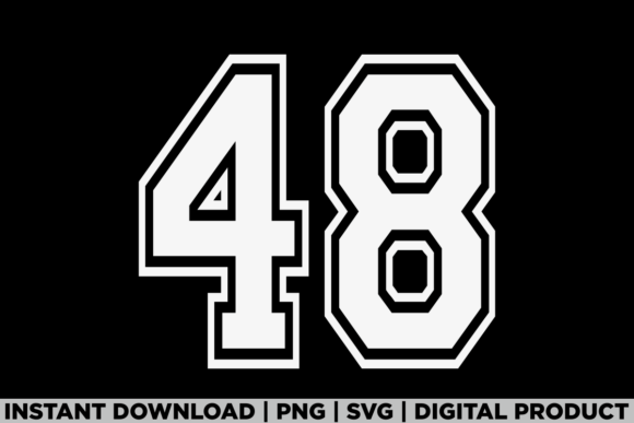 Number 48 Birthday Varsity Sports Team