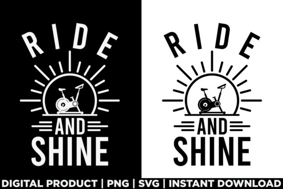 Spin Class Workout Gym Ride and Shine Graphics