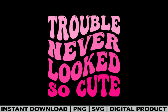 Trouble Never Looked so Cute Kids Shirt