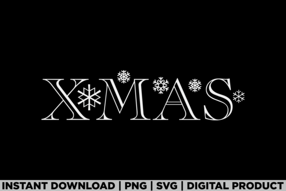 XMAS Holiday Christmas Snowflakes Tee Graphics and T-Shirt Designs